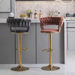 China Stainless Steel Frame High Stool Chair Counter Height Bar Stool Without Backs wholesale
