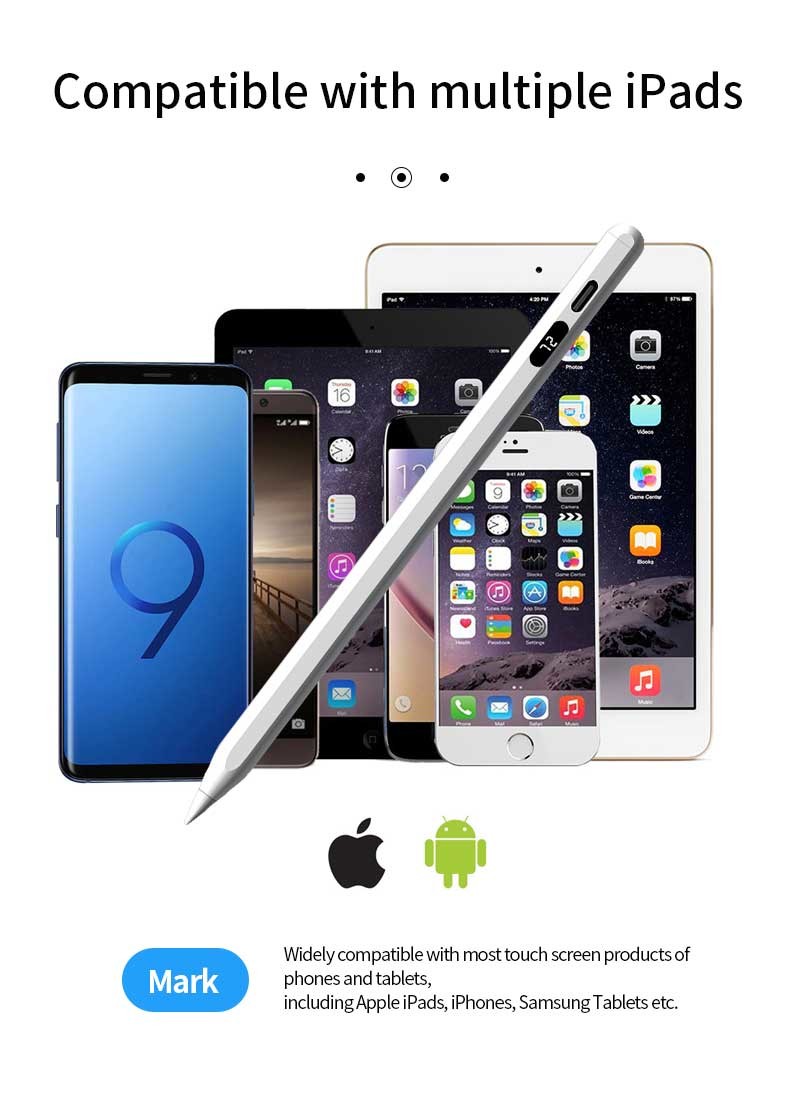 Smoothly Using Universal Stylus Pencil Long Working Time For Smart Screen