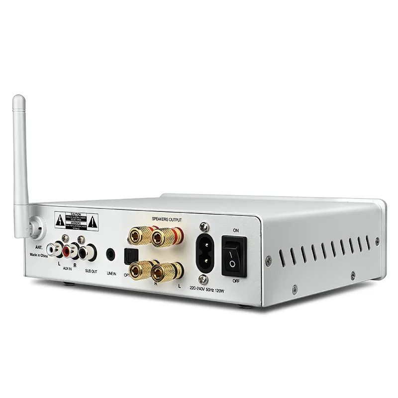 HIFI Wireless Audio Amplifier 2 Channel Bluetooth Compact Class D Audio Receiver Amplifier