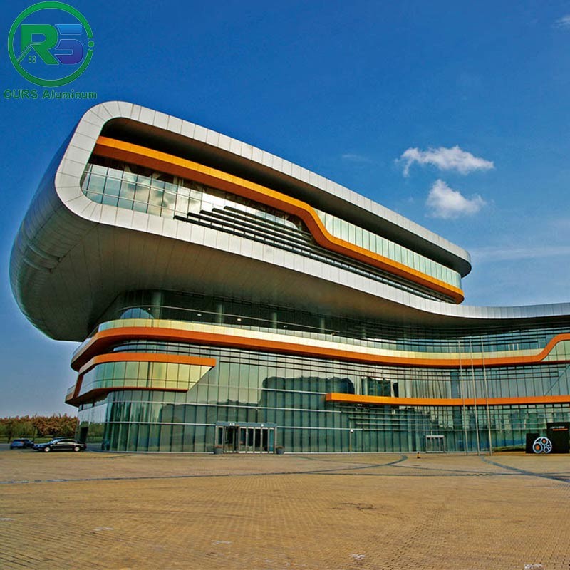 Akzo Nobel Curtain Solid Aluminium Wall Cladding Panels For Hospital Complex Building