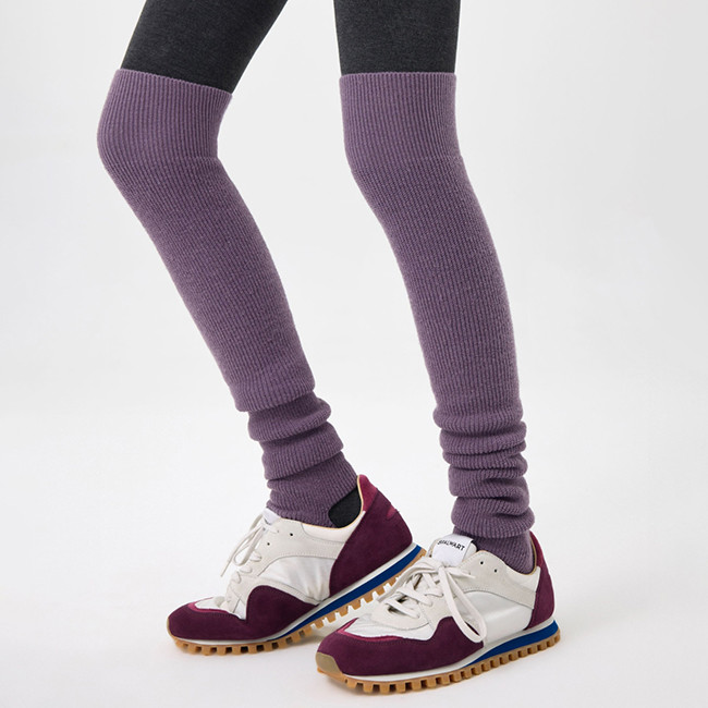 Women Ribbed Over Knee High Socks Leg Warmers Toeless Yoga Ballet Dance Leg Warmers