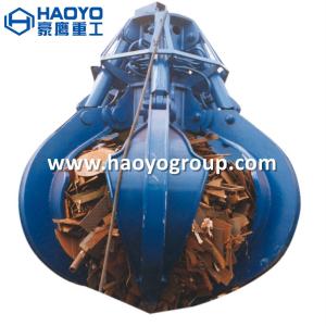 China 1m3 metal scrap handling electric hydraulic orange peel grab wholesale