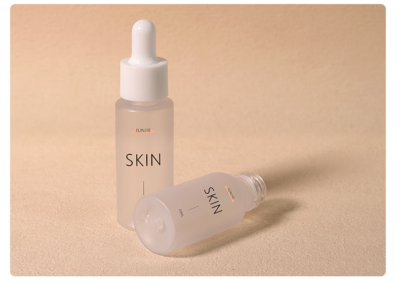1oz 30ml PET Plastic Bottle Luxury Push Button Dropper Bottle Clear Scrub For Serum And Lotion