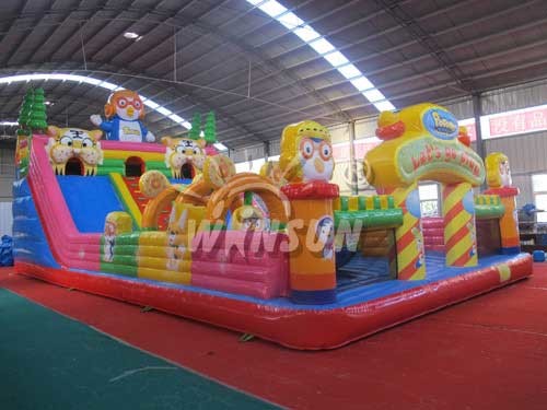 Toddler / Adult Size Large Inflatable Slide Crazy Penguin Party Style WSS-104