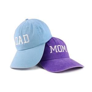 China Blue Curve Brim MOM Dad Baseball Cap Character Style wholesale
