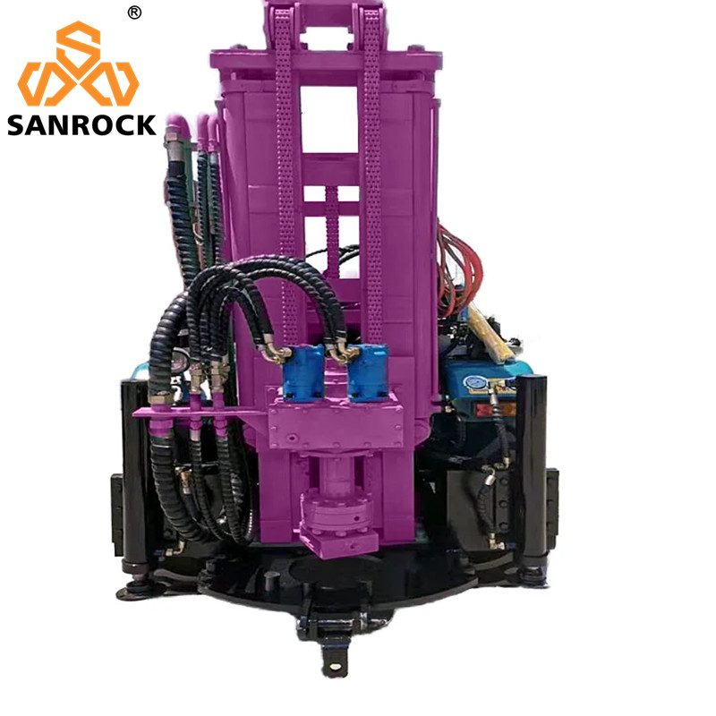 4000-5000N.m Rotation Torque Water Well Drilling Rig for 100-219mm Drilling Diameter