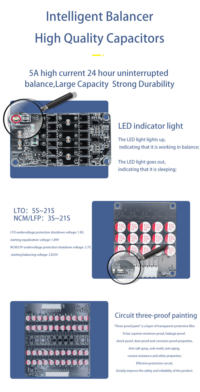 4S 5S Whole Group 5A Active Balancerr Lifepo4 Lithium Lipo Battery Energy Active Equalizer for Power tool
