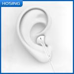 ABS TPE Dynamic Super Bass White 1.2m E02 Wired Earphone