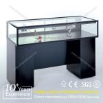 Mordern Titanium Alloy Glass Display Showcase,Glass Jewelry Display Cabinet