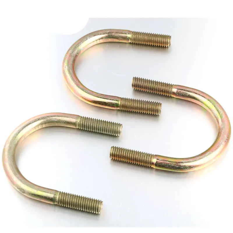 High Quality Stainless Steel Carbon Steel Pipe Clamp Pipeline Fixture Fixation Galvanized U-shaped Bolts U Bolt Clamp