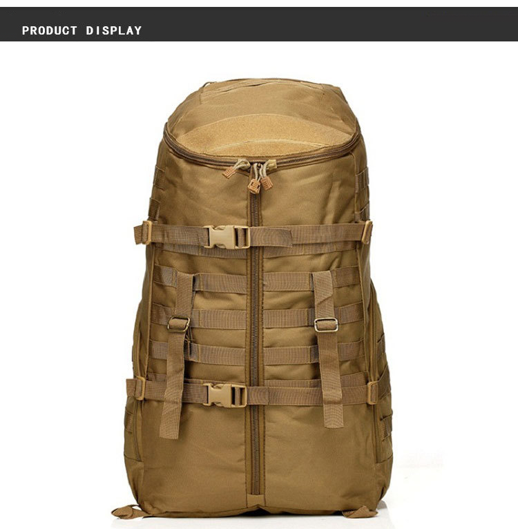 Multicolor 60*38*29cm Outdoor Training Camping Waterproof Backpack With Molle System