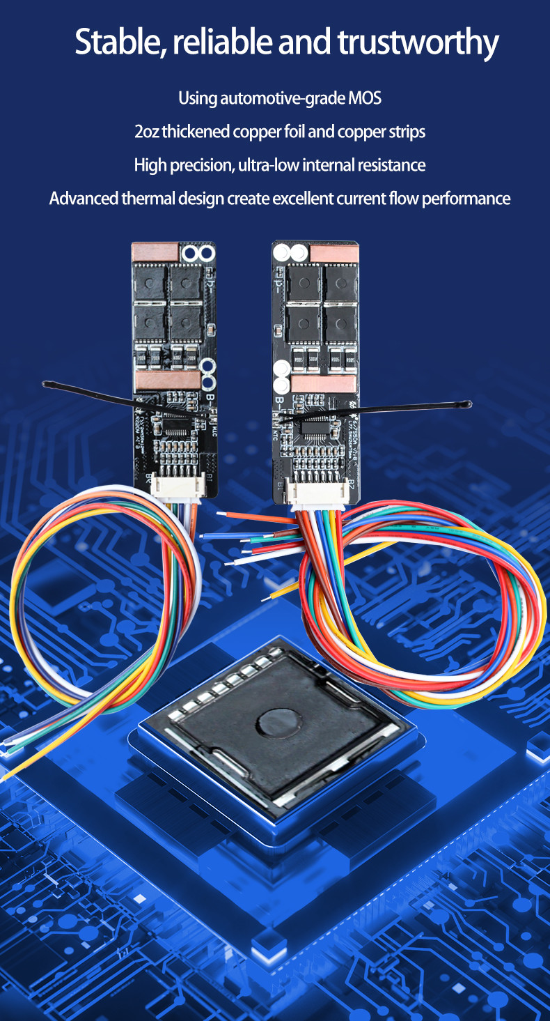 High Voltage BMS 6S 7S 50A Lithium Battery BMS For Electric Bicycle Bms Power