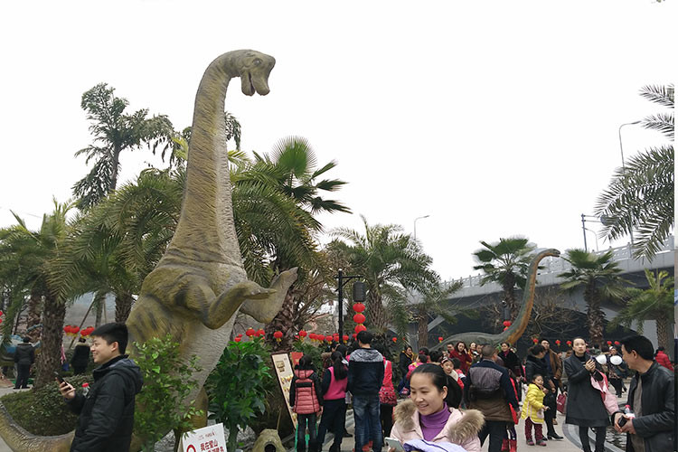 Electric Life Size Robot Realistic Animatronic Dinosaur Can Interactive