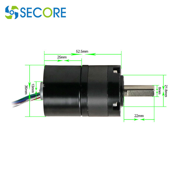 5000rpm High Speed 3660 Bldc Deceleration Motor 36V 3650 Brushless Gear Motor