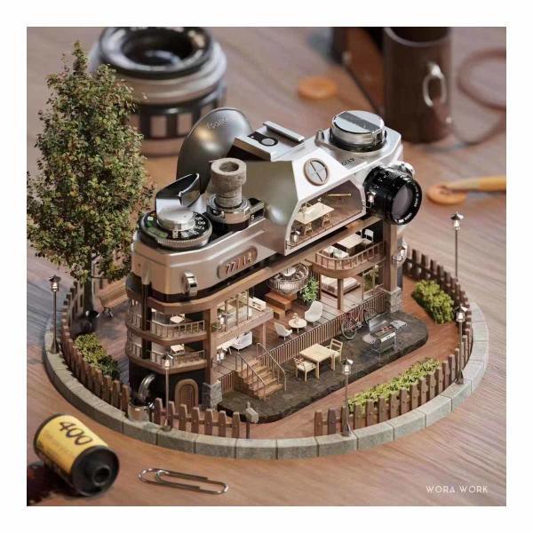 1:20 Workspace Model Architectural Creative Architectural Interior Models