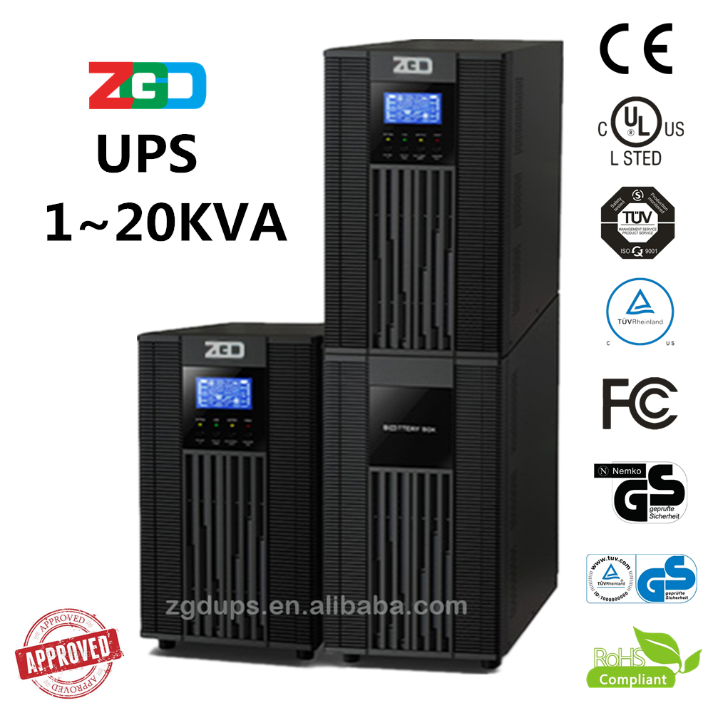 High Frequency Online 3KVA Home Office UPS Built In Battery