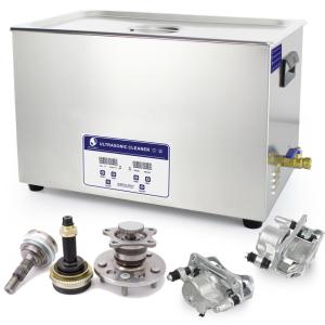 China Digital 30L 600W 40KHz Benchtop Ultrasonic Cleaner , JP -100S ultrasonic parts cleaner CE wholesale