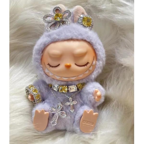 Sparkling Labubu Diamond Jewelry Lab Grown Diamond Ring Necklace Fine Jewelry