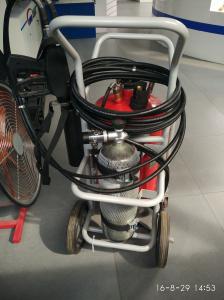 China Fire Fighting Trolley Water Mist Extinguisher Stainless Steel Casing wholesale