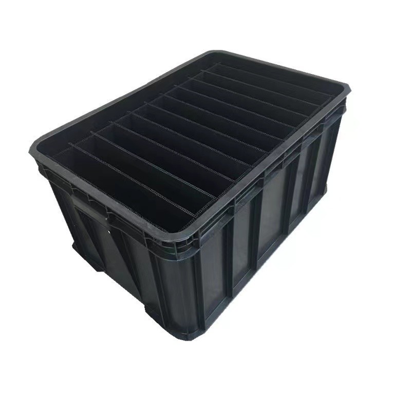Small ESD Safe Plastic Boxes 350*265*125mm Anti Static Bin Glossy Lamination
