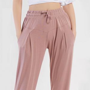 China Champion Women's Jersey Joggers Pocket Yoga Pants Loose Breathable wholesale
