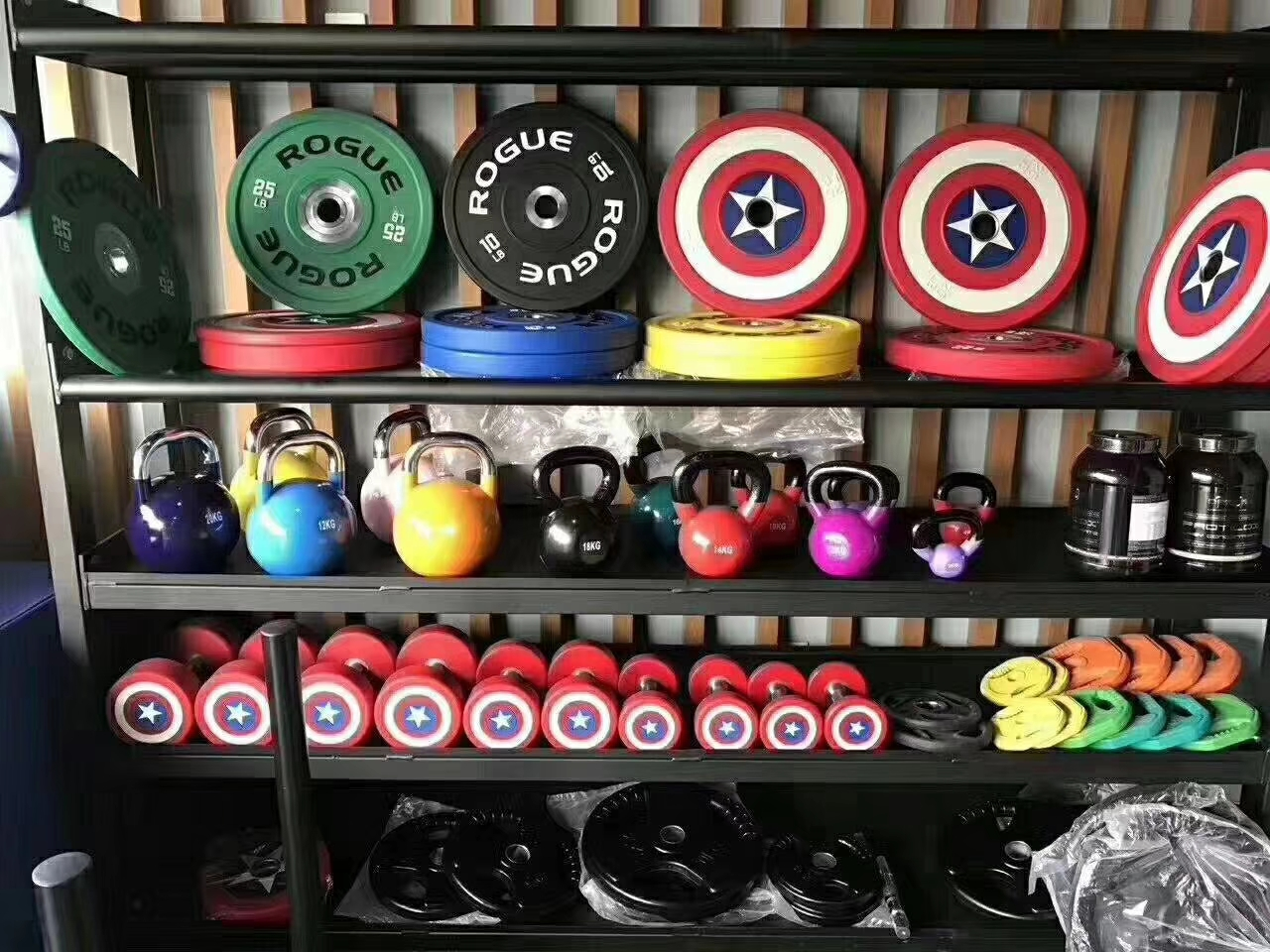 Wholesale Gym Fitness Equipment Colorful High Quality Weight Plates