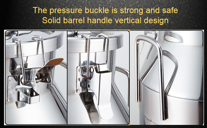 20L Ss201 Stainless steel 1.0mm Thickness Seal barrels milk can