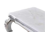 Generous Carving Family Rectangular Marble Dining Table
