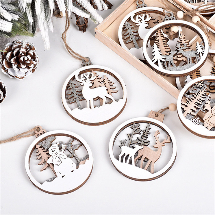 Factory Supply Christmas Tree Hanging Ornaments Christmas Decoration Ornament With Snowflake Christmas tree ornament