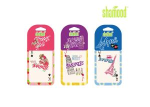 China Small Paper Card Hanging Car Perfume Cherry Fragrance Girl Miss You Aqua wholesale