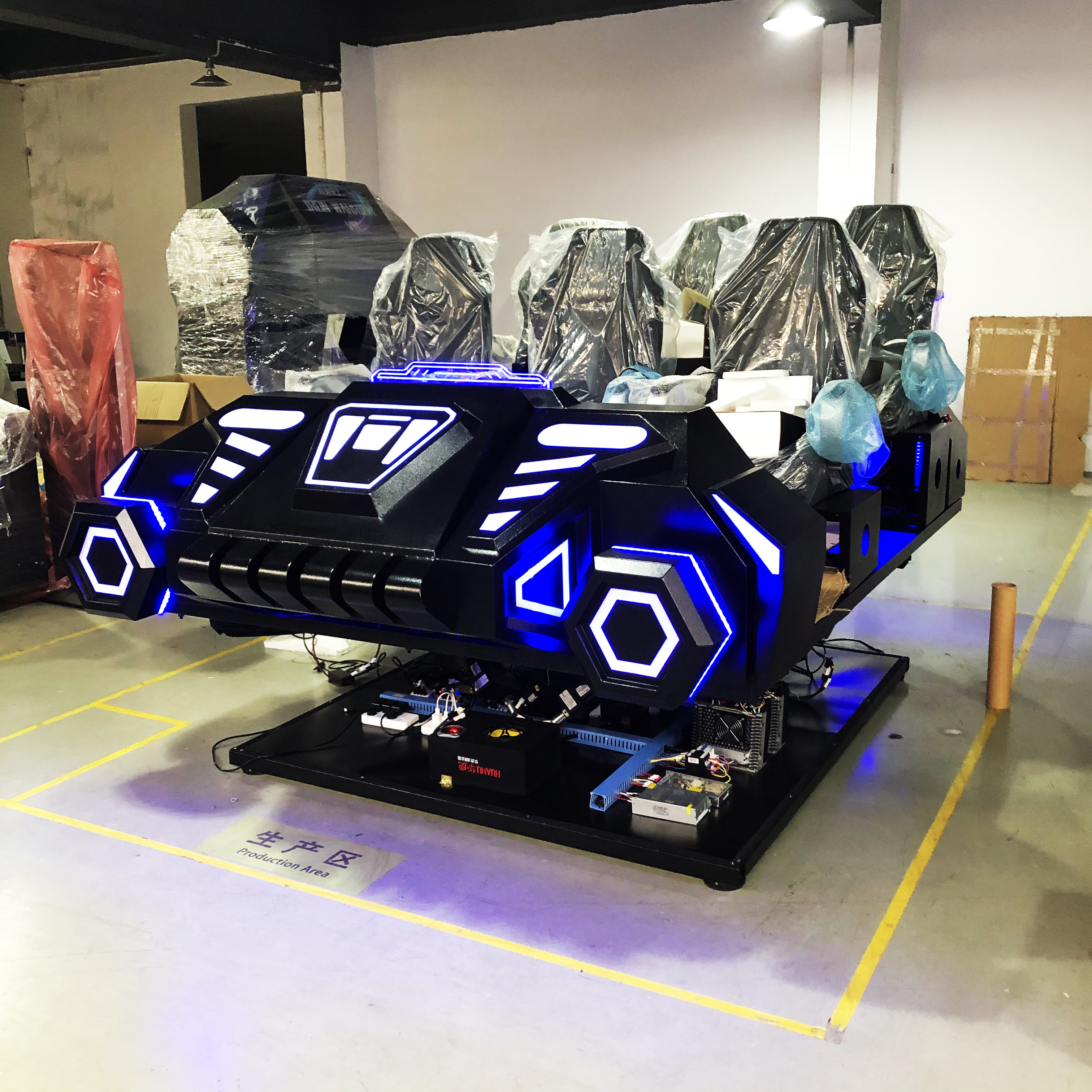 Dreamland exclusive 9d vr cinema arcade machines simulator game vr movies 9d vr cinema 6 seats
