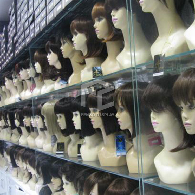 ODM T5 LED Store Wall Mounted Wig Display Stick Veneering