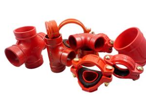 China Ductile Iron Grooved Pipe Fitting Tee Elbow Flange wholesale