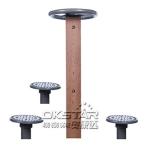 china outdoor park gym equipment waist exercise equipment