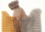 Stainless Steel metal Ring mesh For Facades, Copper Metal Chainmail Ring Curtain