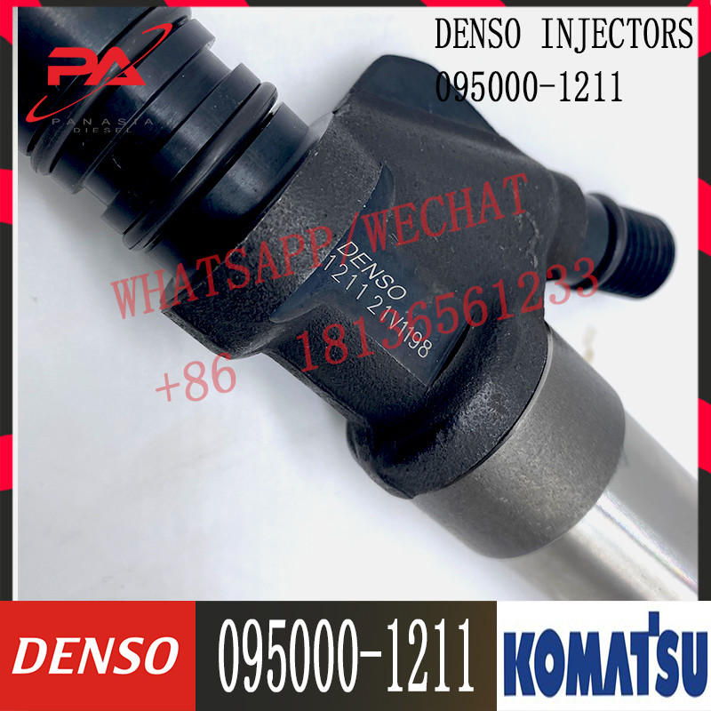 Diesel Komatsu Engine Injector 095000-1211 095000-0800 6156-11-3100 For DENSO Common Rail