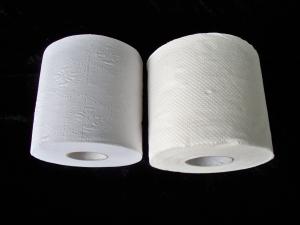 China 1ply / 2 ply / 3ply white Tissue Paper Roll of Recycle Wood Pulp wholesale