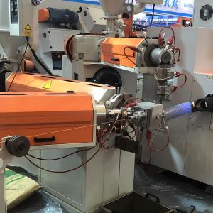China Pvc Pe Coated Electrical Wire Extruding Making Machine Cable Extruding Production Line wholesale