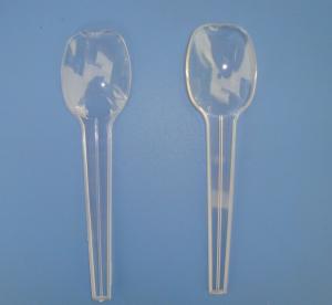 China Transparent plastic disposable dinner spoon for Ice cream wholesale