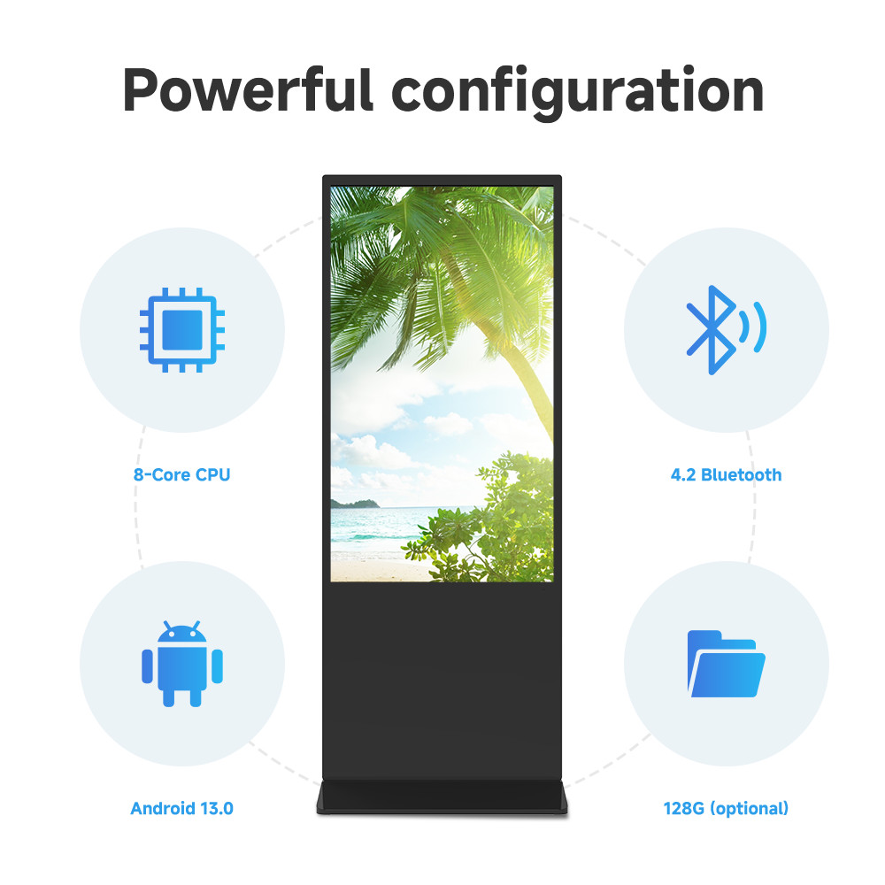 Waterproof High Definition Freestanding Digital Screen LED Advertising Machine