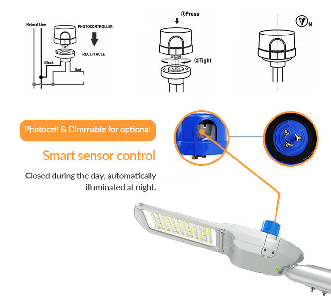 Motion Sensor Led Street Lights 150W Outdoor Street Light For Main Road