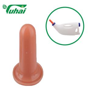 China Orange Blue Calf Feeding Teats For Dairy Farm, Milking Bottle Feeding Teats For Calves wholesale