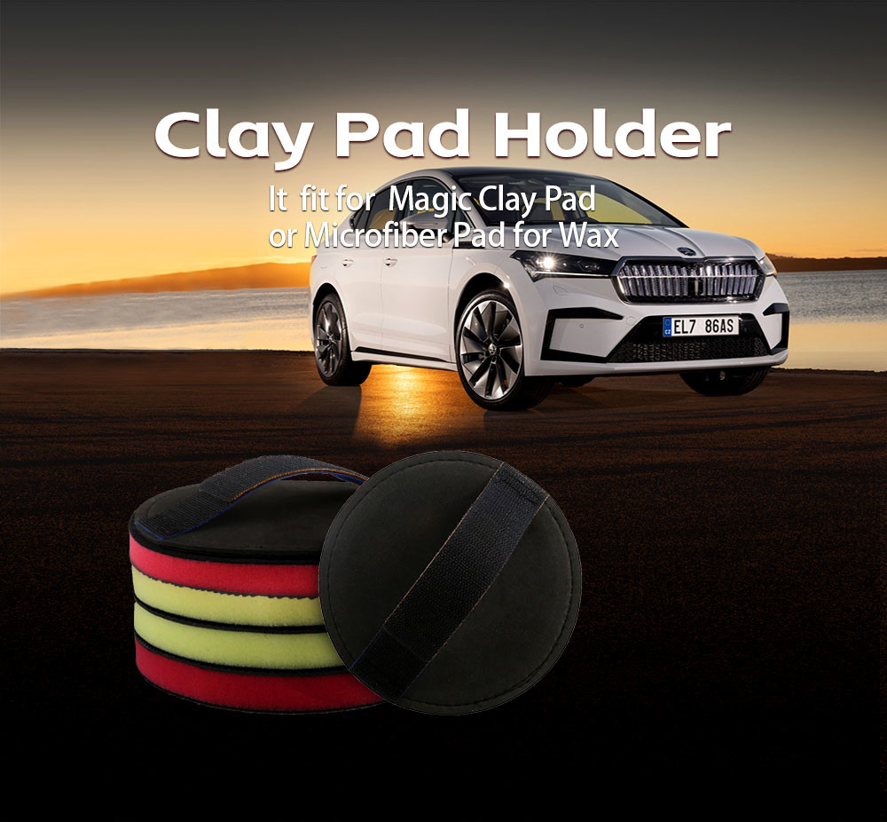 130mm Customized Black Detailing Clay Pad For DIY Car Washing
