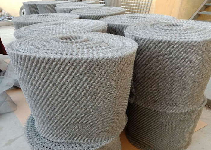 Stainless Steel Knitted Wire Mesh 0.10mm -0.45mm Wire Diameter