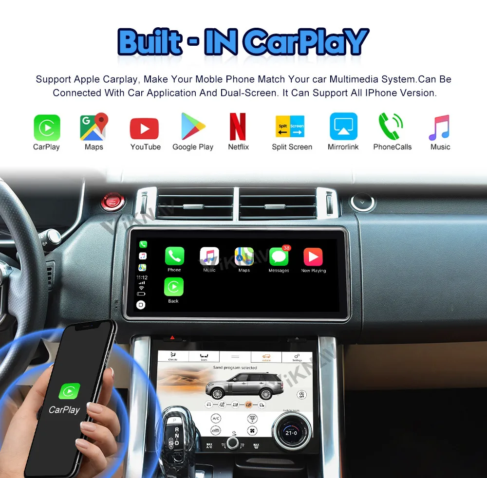 Auto Stereo Car Radio For Land Rover Range Rover Sport L494 2013-2016 Android Auto Carplay GPS Navigation Multimedia