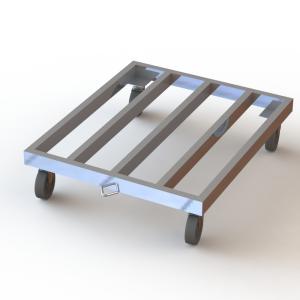 China Knocked Down Heavy Iron Tube Industrial Dolly Cart For Transporting wholesale
