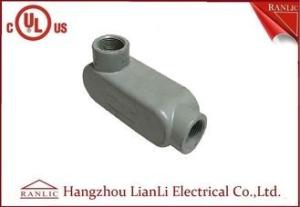China Grey 3/4 inch 1 inch Aluminum Rigid Conduit Body PVC Coated Female Thread wholesale
