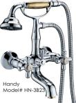Antique Ceramic Wall Mount Bathroom Sink Faucet Two Hole for Bathtub