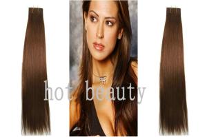 China Brazilian Remy Silky Straight Human Hair Brown , Sleek Hair Extensions wholesale