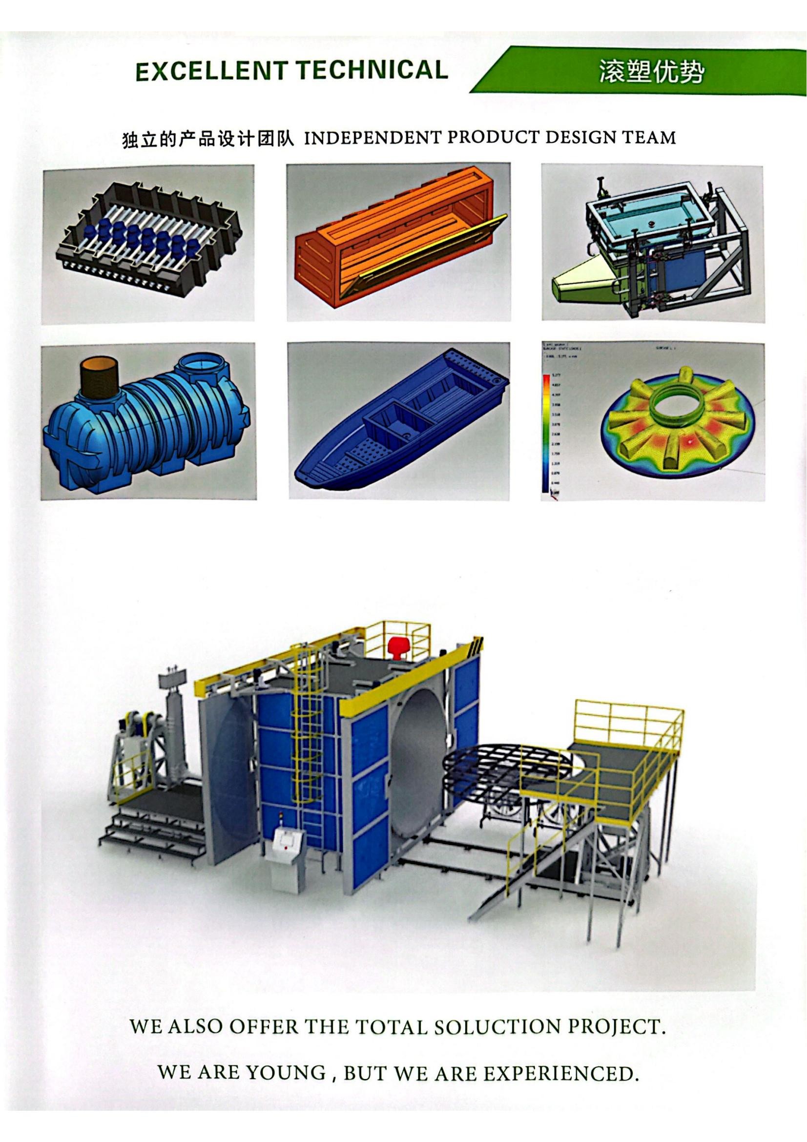 Yi Song Rotational Molding Die Casting Steel Mold Roto Mould for Plastic Bumper Septic Tank Rotomolded Good price